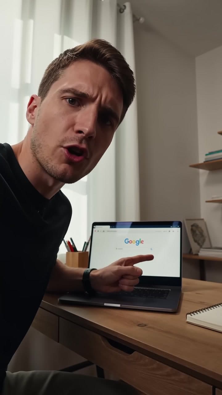 Video vertical de Bknil transformando datos de un negocio en contenido SEO y una página pública con IA. — scene 1