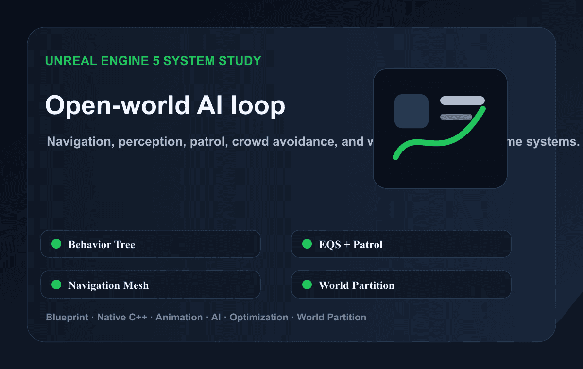 UE5 AI Perception Behavior Tree EQS Navigation Mesh 오픈월드 AI 루프
