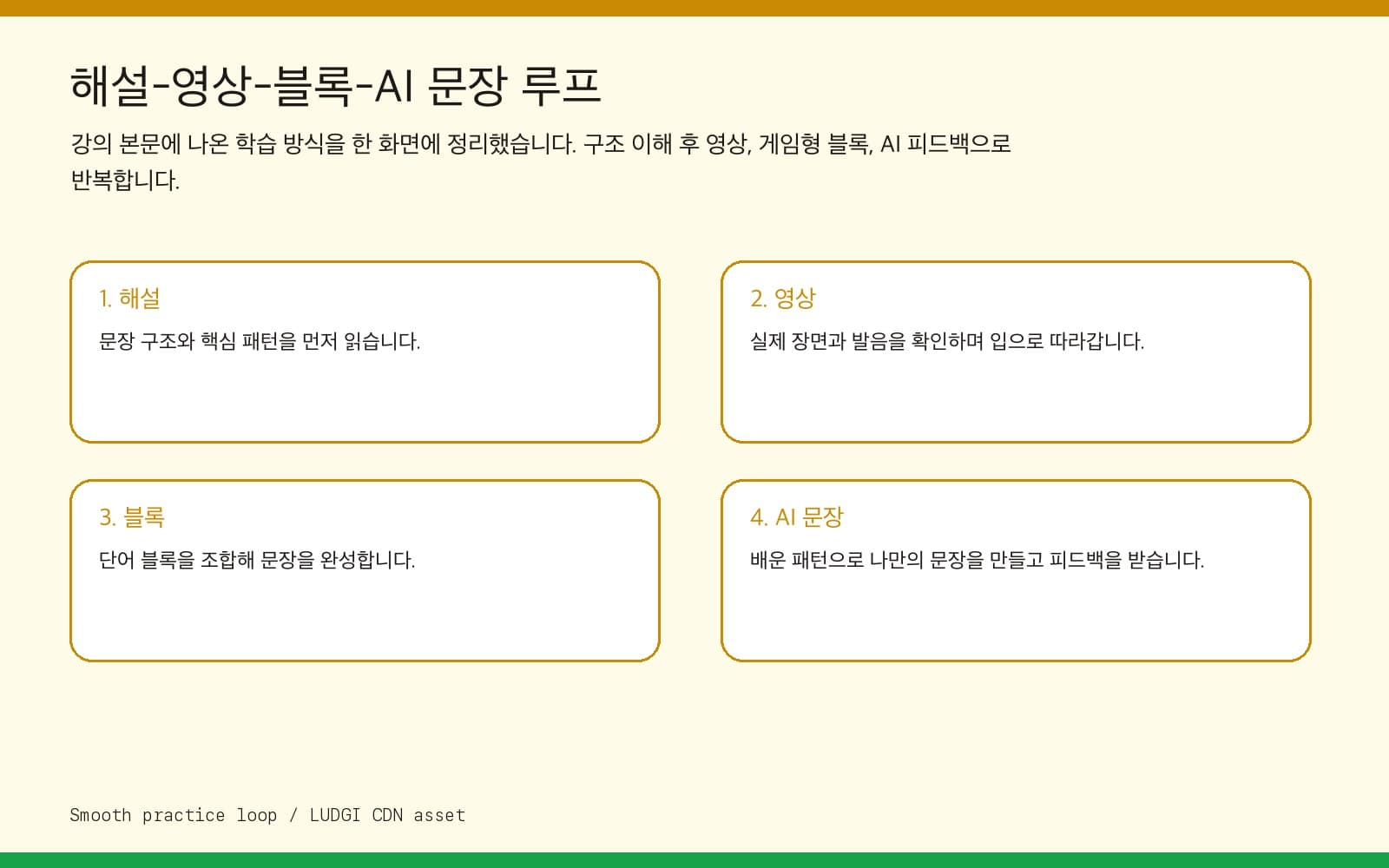 스무스플랫폼 영어 학습 루프 이미지