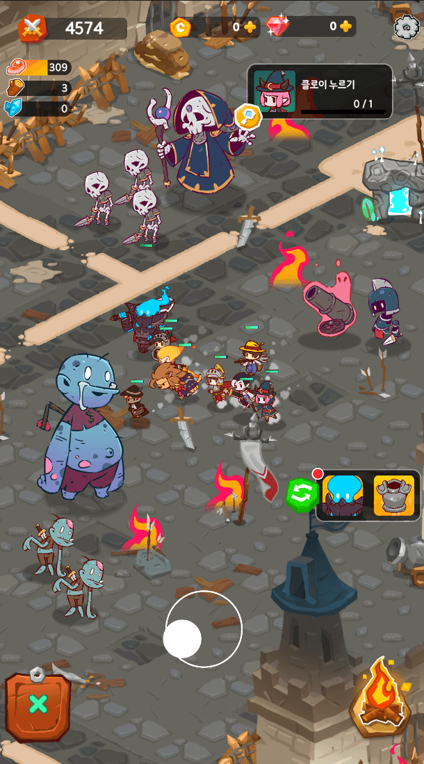 RPG 콘텐츠 시스템 구현 화면 예시
