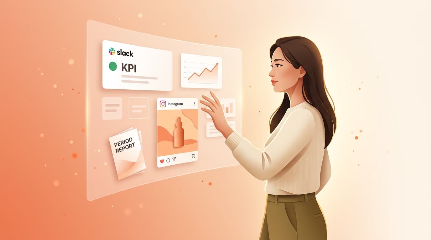 브랜드 KPI 대시보드 예시 이미지