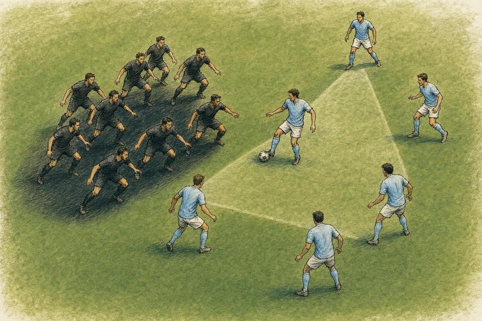 Semi-realistic 2D ink and coloured-pencil editorial illustration summarising the article topic (3)