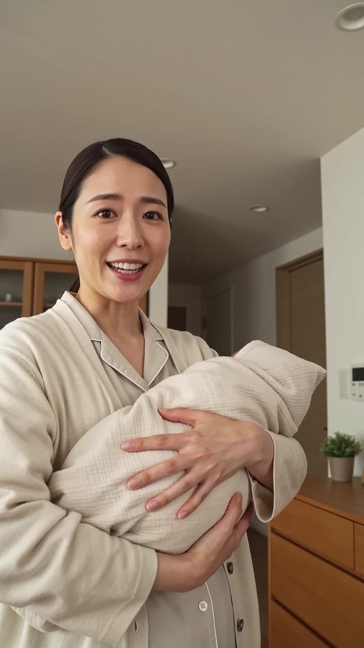 授乳・おむつ・睡眠の記録を家族で共有するFeed Againの縦型プロモーション動画。 — scene 1